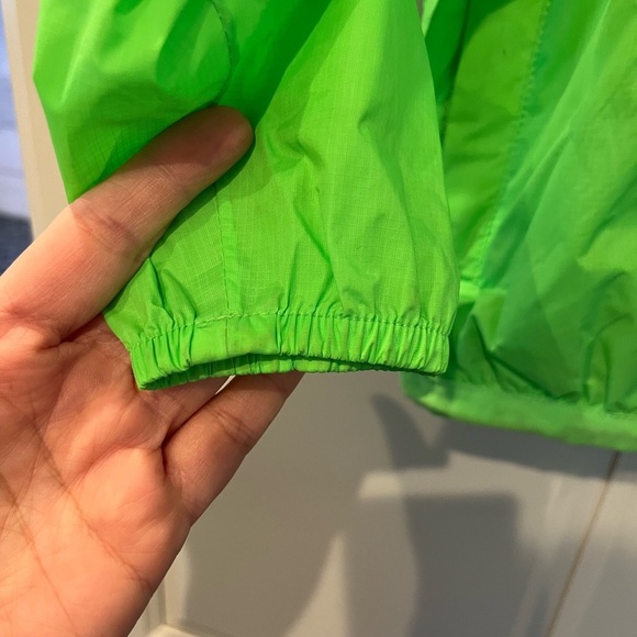 Kids K-Way Rain Jacket Neon Green Packable Size 4 Years - Picture 12 of 15